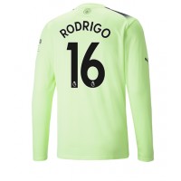 Fotbalové Dres Manchester City Rodri Hernandez #16 Alternativní 2022-23 Dlouhý Rukáv